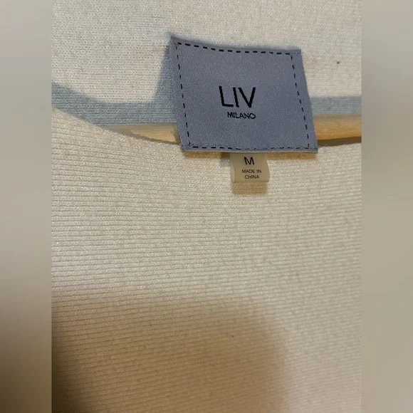 Elegant Cream Lace Sleeve Sweater - Picture 3 of 7